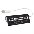 4-Port Aluminum Wave USB Hub | https://www.bestnamebadges.com