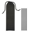 5-Pack On The Go Straws With Pouch | https://www.bestnamebadges.com