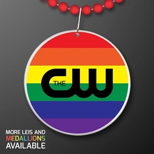 Rainbow Flag Circle Medallion