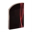 8" Wave Red Vapor Acrylic | https://www.bestnamebadges.com