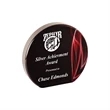 5" Round Red Vapor Acrylic | https://www.bestnamebadges.com