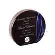 6" Round Blue Vapor Acrylic | https://www.bestnamebadges.com