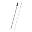 Stainless Steel Straw With Cleaning Brush | https://www.bestnamebadges.com