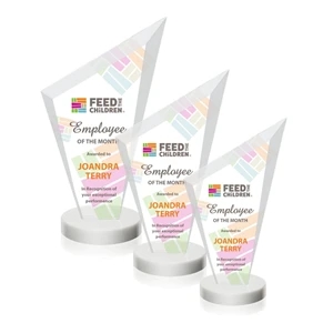 Condor VividPrint™ Award - White | https://www.bestnamebadges.com