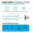 Retro Blue Light Blocking Computer Glasses w/ 1-color | https://www.bestnamebadges.com
