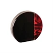 5" Round Red Velvet Acrylic | https://www.bestnamebadges.com