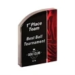7" Wave Red Velvet Acrylic | https://www.bestnamebadges.com