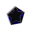 5" Star Blue Velvet Acrylic | https://www.bestnamebadges.com