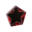 6" Star Red Velvet Acrylic | https://www.bestnamebadges.com