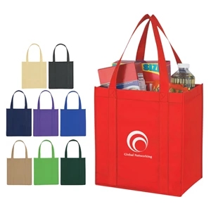 Non-Woven Avenue Shopper Tote Bag | https://www.bestnamebadges.com