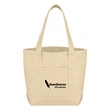 Small 24 Oz. Recycled Cotton Canvas Yacht Tote Bag | https://www.bestnamebadges.com