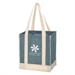 Non-Woven Two-Tone Shopper Tote Bag | https://www.bestnamebadges.com