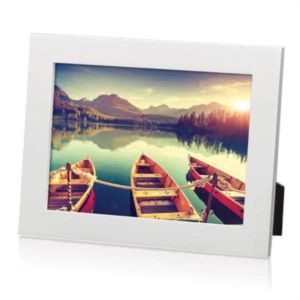 Linear - White | https://www.bestnamebadges.com