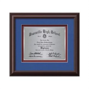 Monarch Certificate TexEtch - Mahogany | https://www.bestnamebadges.com