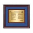 Caprera Certificate TexEtch - Mahogany | https://www.bestnamebadges.com