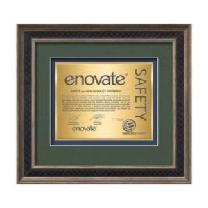 Tuscan Certificate TexEtch - Rustic/Charcoal | https://www.bestnamebadges.com