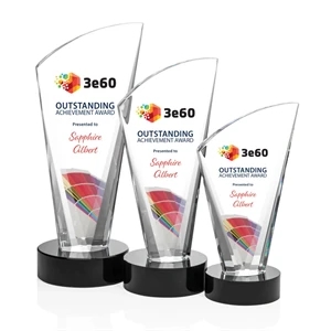 Brampton VividPrint™ Award - Black | https://www.bestnamebadges.com