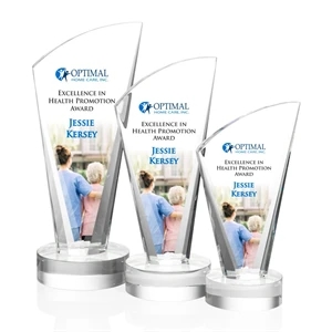 Brampton VividPrint™ Award - Clear | https://www.bestnamebadges.com