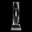 President 3D Award on Base - Clear | https://www.bestnamebadges.com