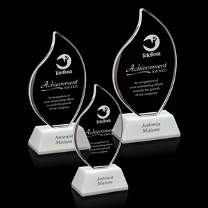 Martinique Award - White | https://www.bestnamebadges.com