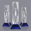 President 3D Award on Base - Blue | https://www.bestnamebadges.com