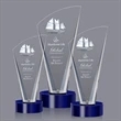 Brampton 3D Award - Blue | https://www.bestnamebadges.com