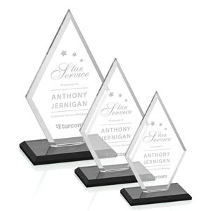 Tuscany Award - Black | https://www.bestnamebadges.com