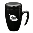 Barco Ceramic Mug w/ Lid - 14oz | https://www.bestnamebadges.com
