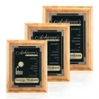 Bamboo/Cardinal Plaque - Black | https://www.bestnamebadges.com
