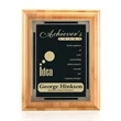 Bamboo/Cardinal Plaque - Black | https://www.bestnamebadges.com