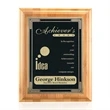 Bamboo/Cardinal Plaque - Black | https://www.bestnamebadges.com