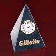 Pyramid Black Marble Clock | https://www.bestnamebadges.com