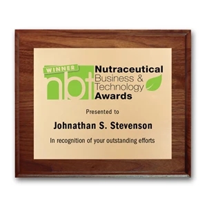 Screenprint Brass - Walnut Cove Edge | https://www.bestnamebadges.com