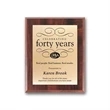 Screenprint Brass - Walnut Finish | https://www.bestnamebadges.com
