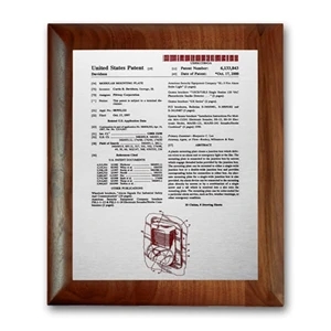 Etch/Colorfill Plaq - Walnut Rolled Edge | https://www.bestnamebadges.com