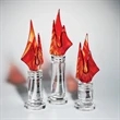 Eternal Flame Award - Orange/Optical | https://www.bestnamebadges.com