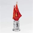 Eternal Flame Award - Orange/Optical | https://www.bestnamebadges.com