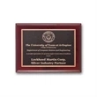 Photocast Plaque - Mahogany | https://www.bestnamebadges.com