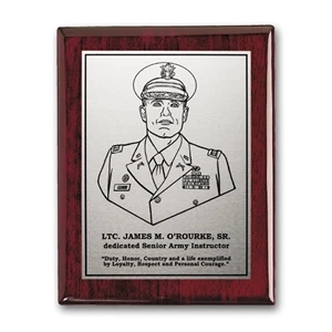 Etch/Oxidized Plaq - Rosewood | https://www.bestnamebadges.com