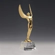 Winged Achievement Award on Optical | https://www.bestnamebadges.com