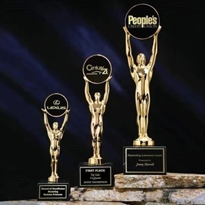 Champion Award on Black Marble | https://www.bestnamebadges.com