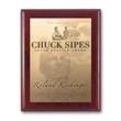Metal Photo Plaq - Mahogany | https://www.bestnamebadges.com