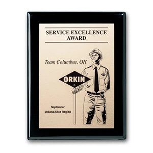 Etch/Oxidized Plaq - Ebony | https://www.bestnamebadges.com