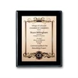 SpectraPrint™ Plaque - Ebony Gold | https://www.bestnamebadges.com