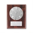 Etch/Frosted Plaq - Walnut Finish/Silver | https://www.bestnamebadges.com
