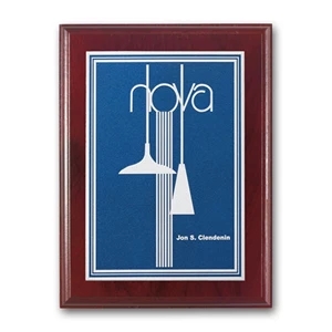 Double Etch Plaq - Mahogany | https://www.bestnamebadges.com