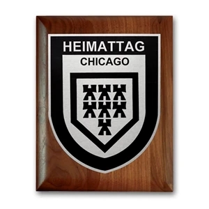 Etch/Oxidized Plaq - Walnut Rolled Edge | https://www.bestnamebadges.com