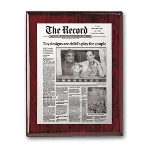 Metal Photo Plaq - Rosewood | https://www.bestnamebadges.com