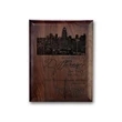 Laser Engraved Plaq - Walnut Rolled Edge | https://www.bestnamebadges.com