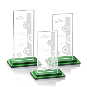 Santorini Award - Green | https://www.bestnamebadges.com